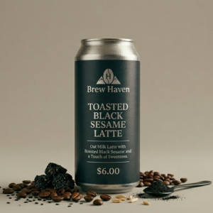 Brew Haven Toasted Black Sesame Latte